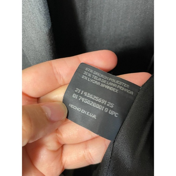 Haggar Black Label Size 42S Dark Charcoal Gray Suit Jacket Sport Coat Blazer - Picture 6 of 7